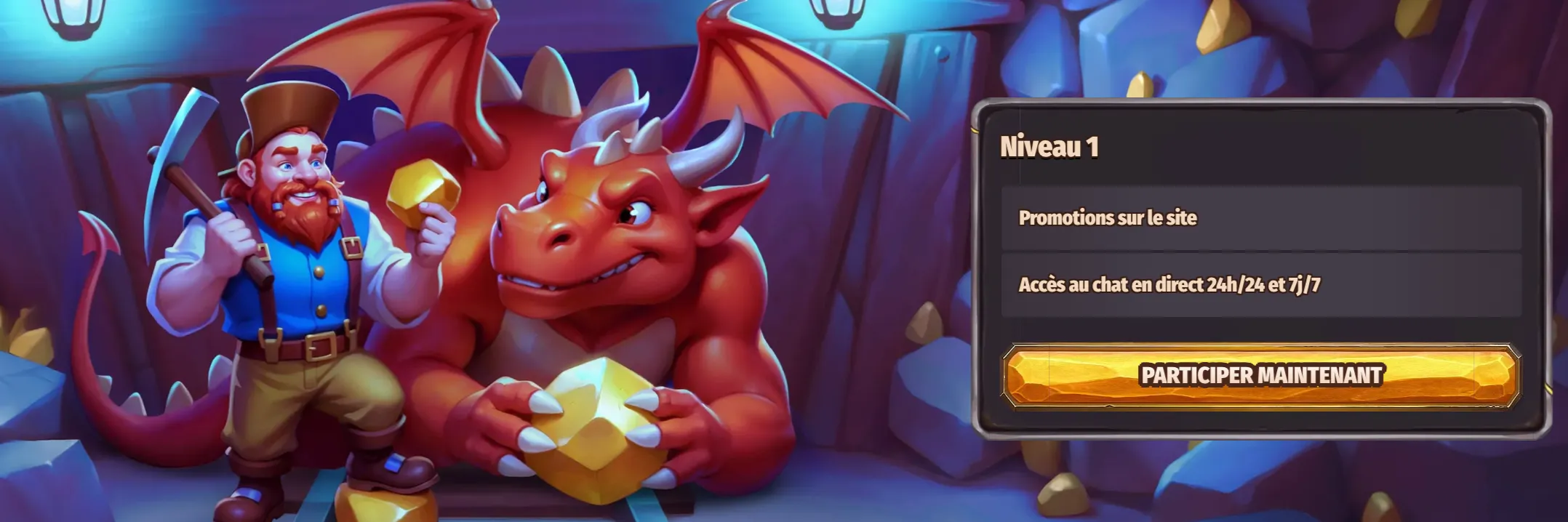 Programme de fidélité VIP exclusif de Dragonia Casino